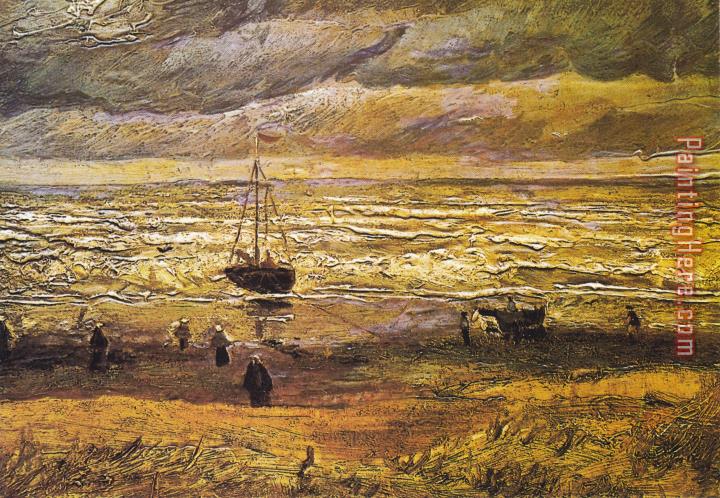 Vincent van Gogh Scheveningen Beach in Stormy Weather